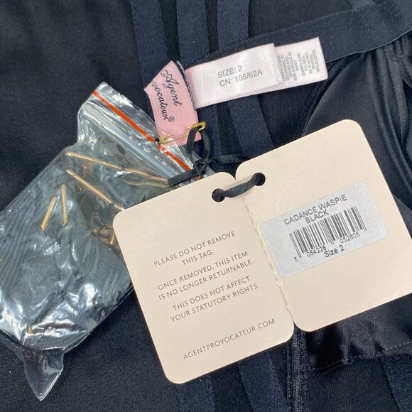 Agent Provocateur Cadance Black Corset Waspie AP2 Small NWT $675 - Picture 10 of 10